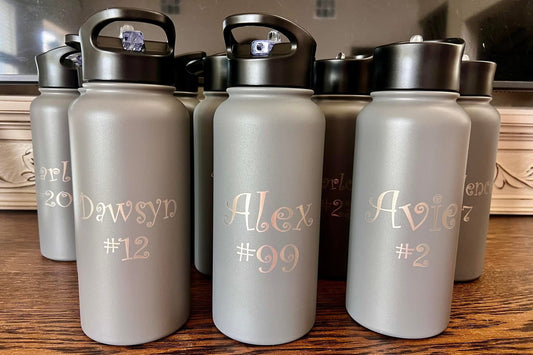 Laser Engraved Team Tumblers